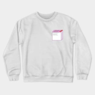 windows notepad, tumblr aesthetics Crewneck Sweatshirt